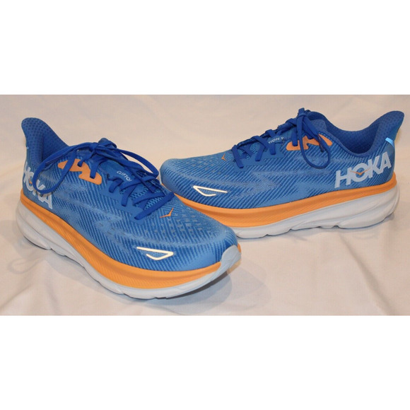 NIB Hoka One One Men's Clifton 9 Running Athletic Sneakers CSAA BLUE Sz 8.5 NIB - Picture 2 of 6